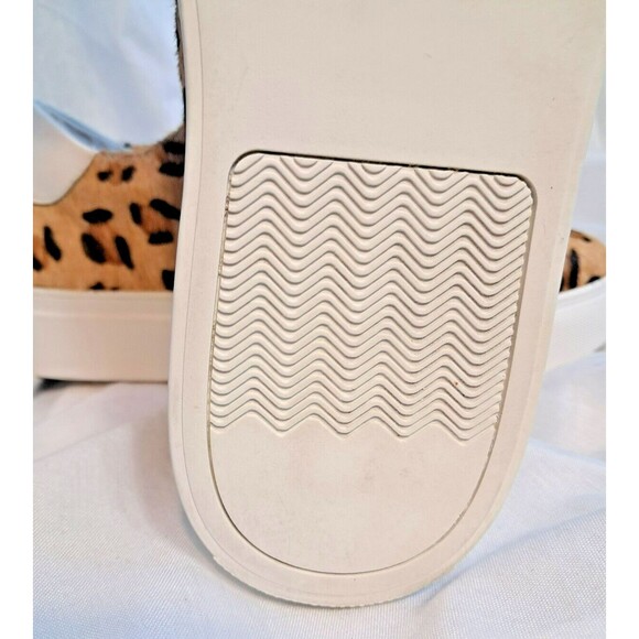 Myra Size 9.5/40 Leopard Hairon Calf Hair Leather Platform Sneaker Low Rise - Picture 14 of 16